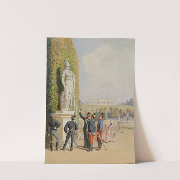 Im Garten von Schloss Schönbrunn in Wien by Carl Goebel the younger