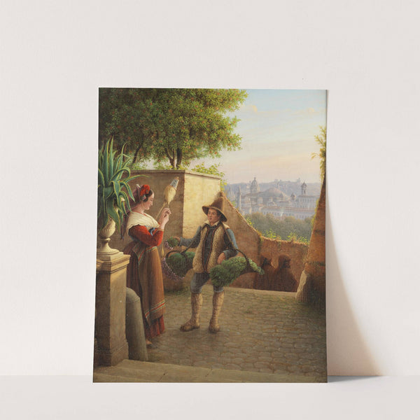 Im Giardino degli Aranci in Rom (1859) by Wilhelm Brücke