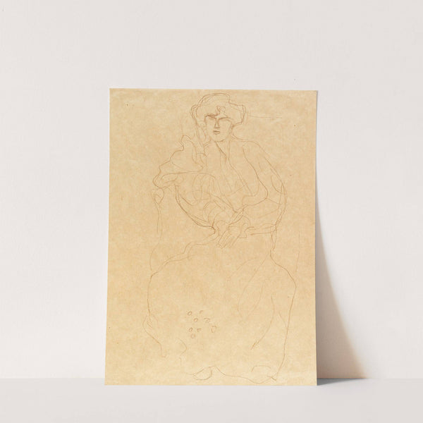 Im Lehnstuhl Sitzende von vorne (1904) by Gustav Klimt