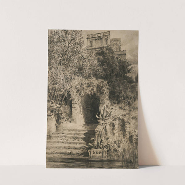Im Park der Villa d’Este in Tivoli (1898) by Othmar Brioschi