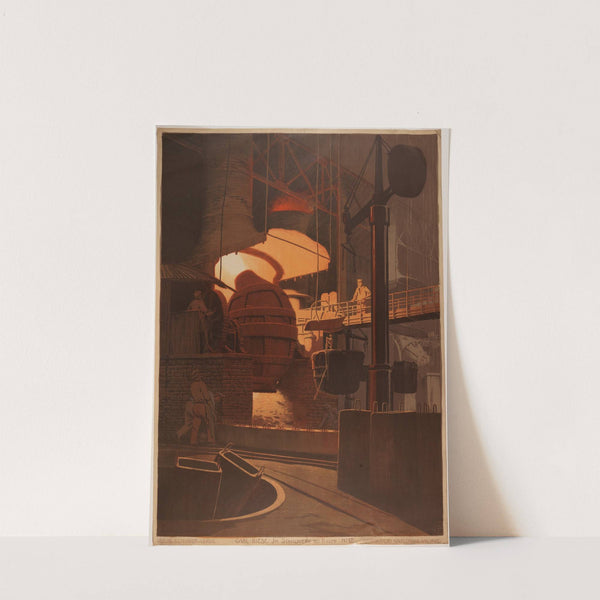 Im Stahlwerk bei Krupp by Karl Biese