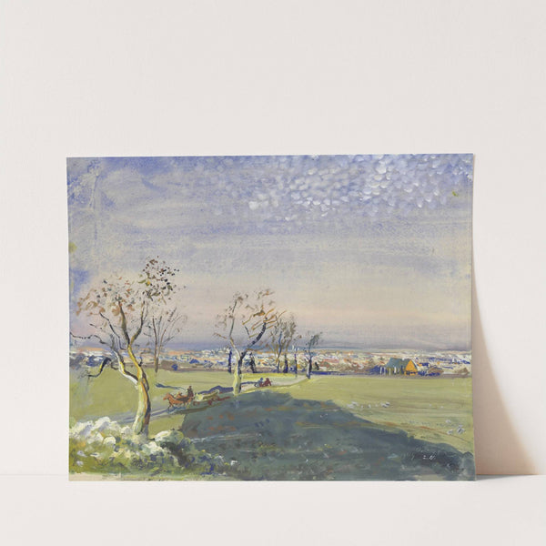 Im Süden Wiens (Blick auf Wien von Süden) (1944) by Oskar Laske