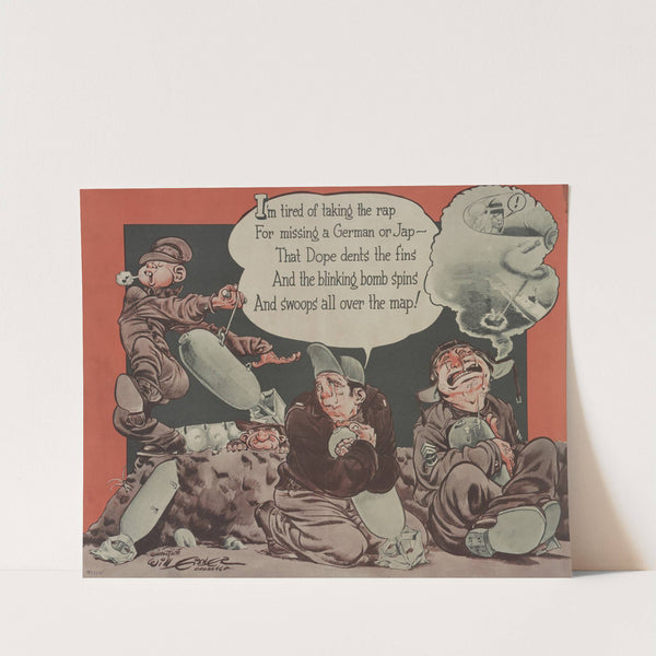 I'm tired of taking the rap for missing a German or Jap by Will Eisner