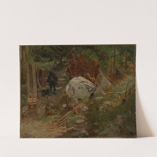 Im Wald bei Taufers im Pustertal by Franz Xaver von Riedmüller