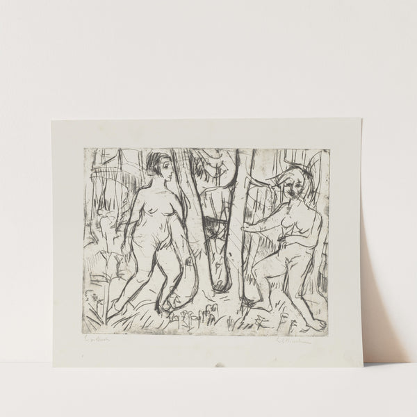 Im Walde spielende Mädchen (1923) by Ernst Ludwig Kirchner