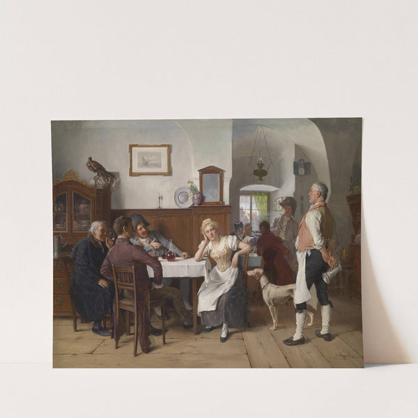 Im Wirtshaus by Josef Kinzel