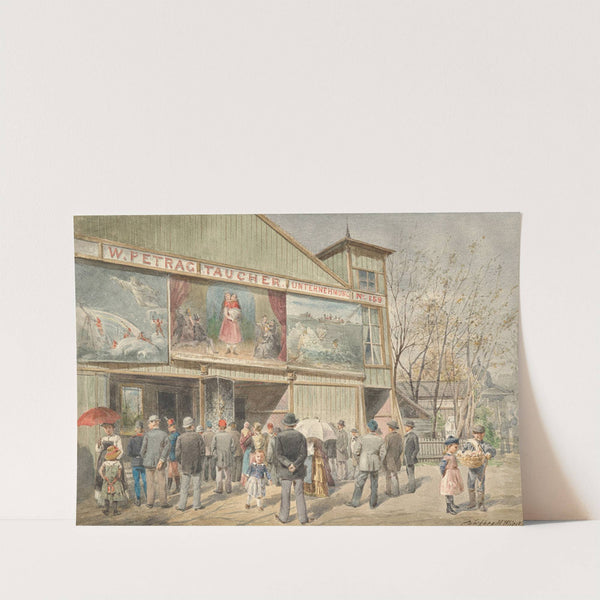 Im Wurstelprater in Wien by Ferdinand Weckbrodt