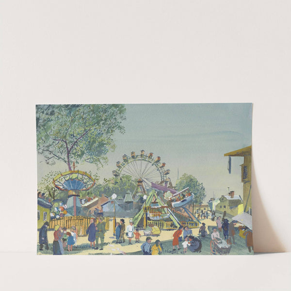 Im Wurstelprater (1942) by Oskar Laske