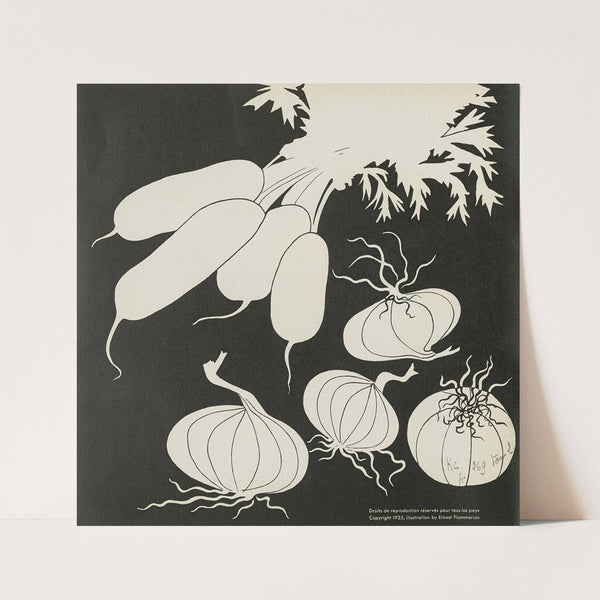 Images à colorier, Des Légumes Pl.02 (1935) by Elena Pavlovna Gertik