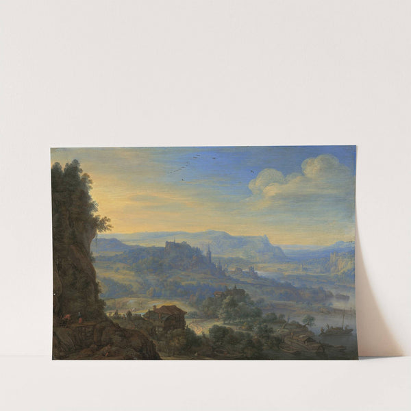 Imaginary River Landscape by Herman Saftleven