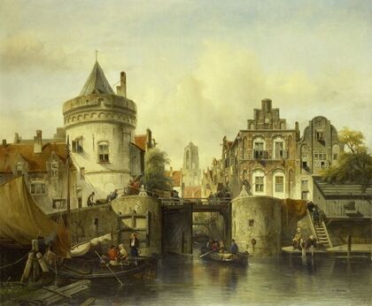 Imaginary View based on the Kolksluis, Amsterdam — size preview
