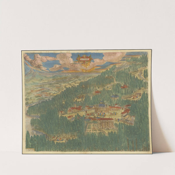 Imaginary view of Daphne in Antioch (1624) by Abraham Ortelius