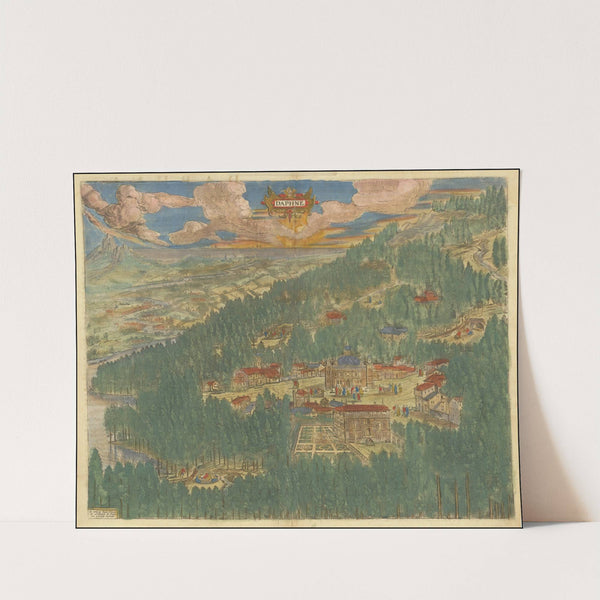 Imaginary view of Daphne in Antioch (1624) by Abraham Ortelius