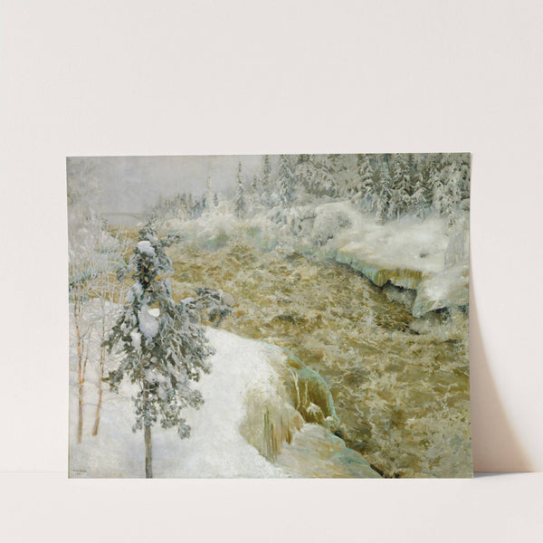 Imatra Falls in Snow ; Imatra in Winter (1893) by Akseli Gallen-Kallela