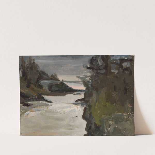 Imatra in the evening – Finland (1902) by Jan Ciągliński