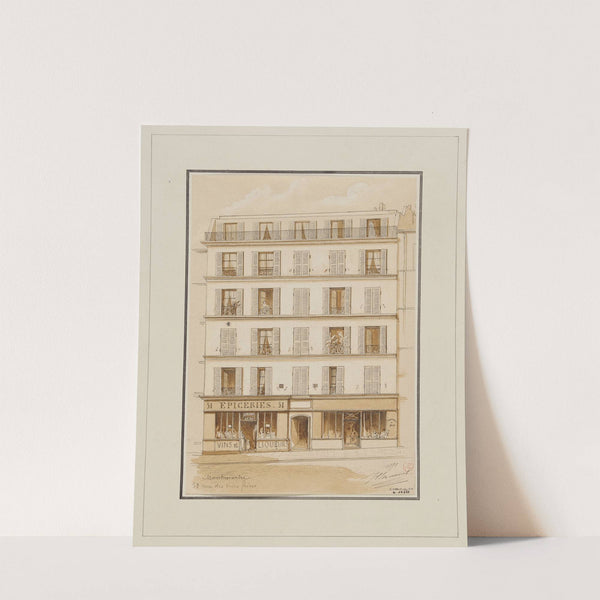 Immeuble au n°51 rue des Trois-Frères, Montmartre, 18ème arrondissement (1878) by Jules-Adolphe Chauvet