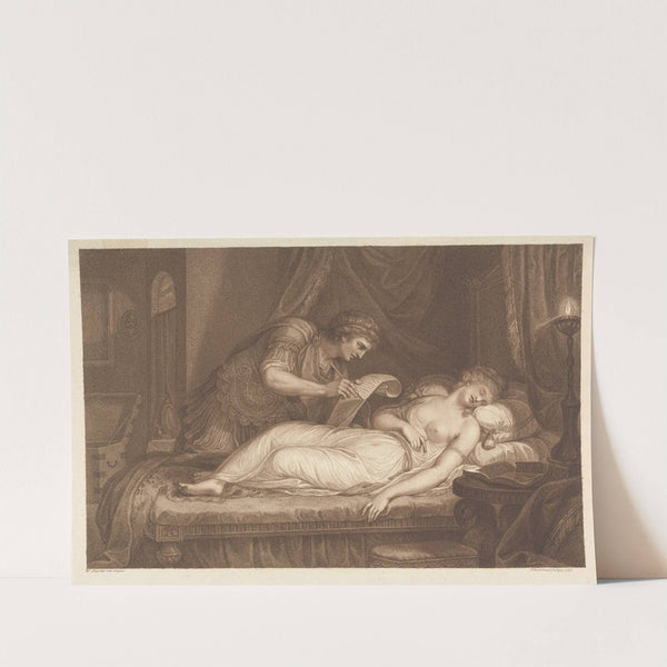 Imogen’s Bedchamber in Cymbeline’s Palace, ‘Cymbeline,’ Act II, Scene II (1786) by William Martin