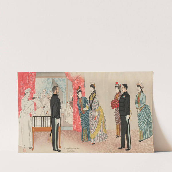 Imperial Visit to a Field Hospital (1895) by Kobayashi Kiyochika