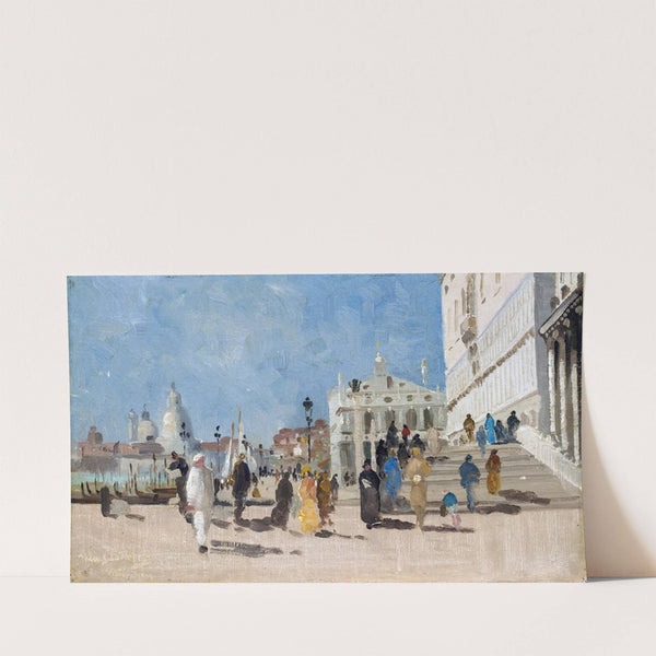 Impression aus Venedig – Riva degli Schiavoni (circa 1900) by Hans Von Bartels