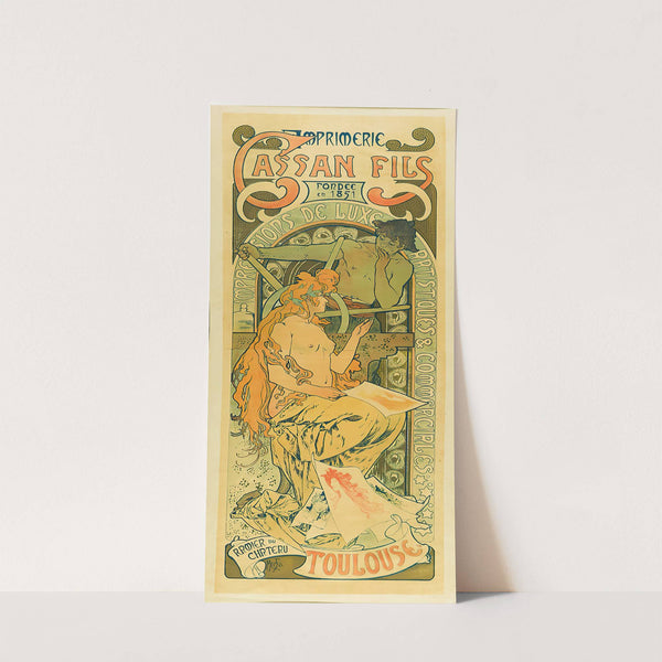 Imprimerie Cassan Fils, Fondée En 1851, Toulouse (1896) by Alphonse Mucha