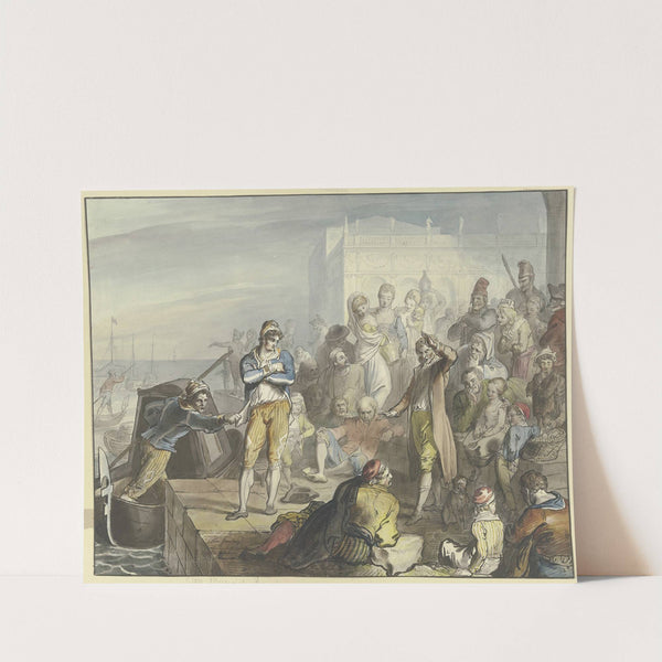 Improvisator auf der Piazetta in Venedig by Johann Heinrich Ramberg