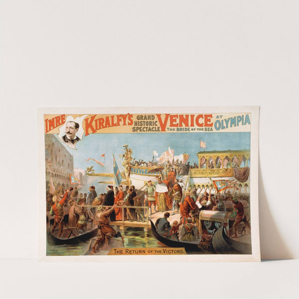 Imre Kiralfy's grand historic spectacle, Venice, the bride of the sea at Olympia by Strobridge & Co. Lith.