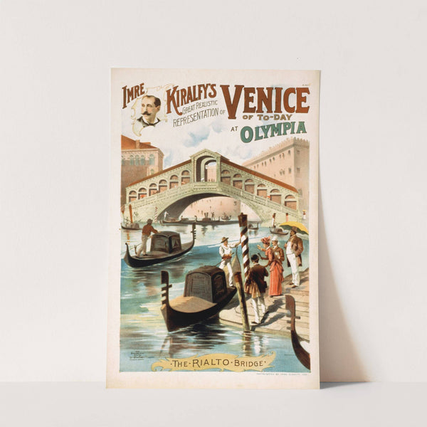 Imre Kiralfy's great realistic representation of Venice of to-day at Olympia by Strobridge & Co. Lith.