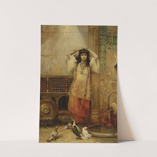 In a Courtyard, Tangier (1886) by Philippe Pavy