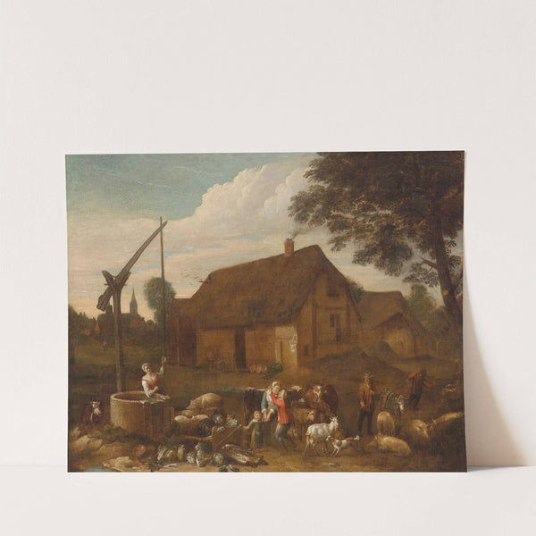 In a Farmyard by Egbert van der Poel