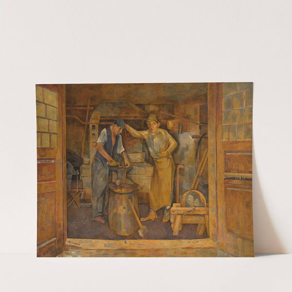 In a forging shop (1937) by Franciszek Bartoszek