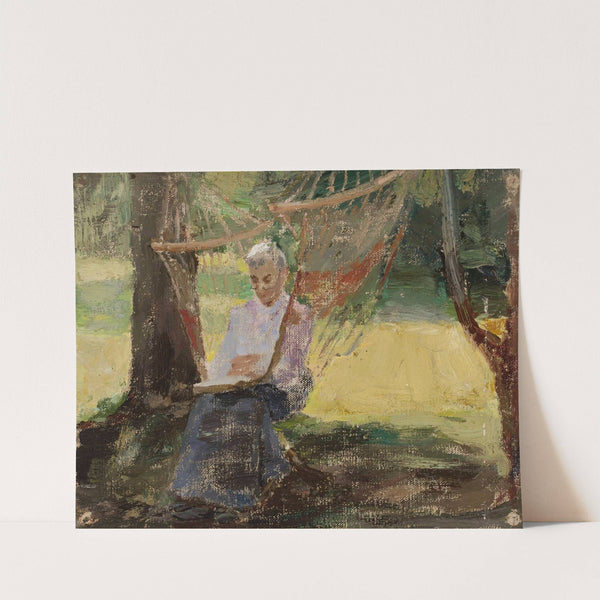 In a hammock – Portrait of Maria Rubtsov in Maryino by Jan Ciągliński