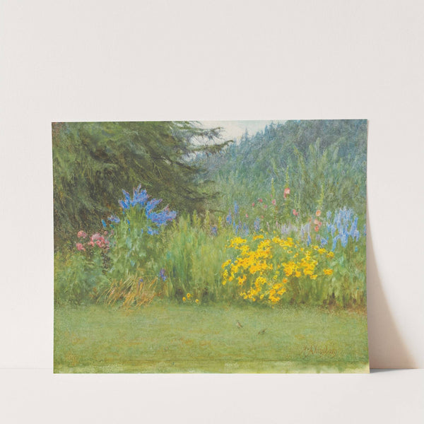 In a Surrey garden, Brook, near Witley by Helen Allingham
