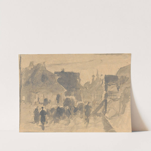 In a town (1874) by Jozef Brandt