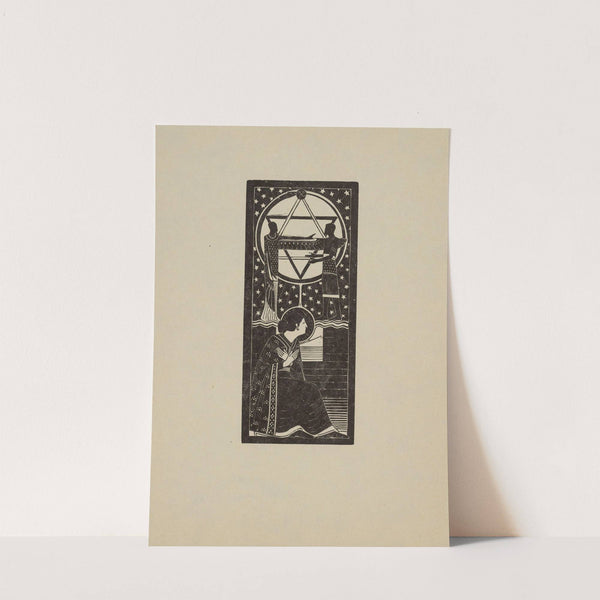 In de ruïnen eener tempel – II (1925) by Karel de Bazel