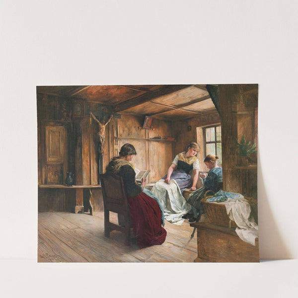 In der Bauernstube (1887) by Christian Maximilian Baer