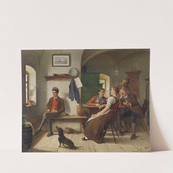 In der Bauernstube by Josef Kinzel
