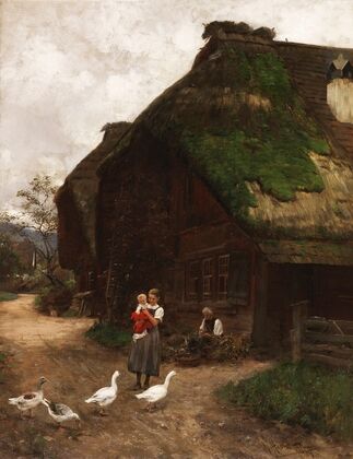In der Dorfgasse (1889)