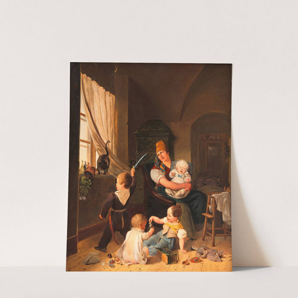 In der Kinderstube by Johann Matthias Ranftl