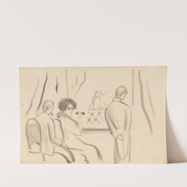 In der Loge (1912) by August Macke