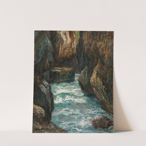 In der Partnachklamm bei Partenkirchen by Albert Wenk