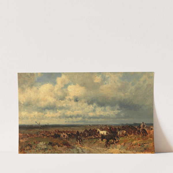 In der Puszta (ca. 1870–1880) by Alexander Von Bensa