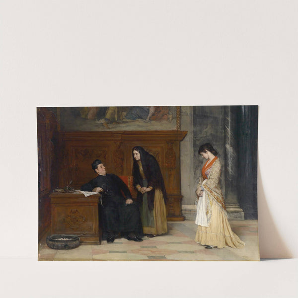 In the Sacristy (1877) by Eugen von Blaas