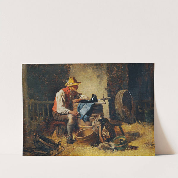 In der Scheune (1880) by Hugo Kauffmann