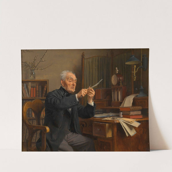 In der Schreibstube by Ludwig Gloss