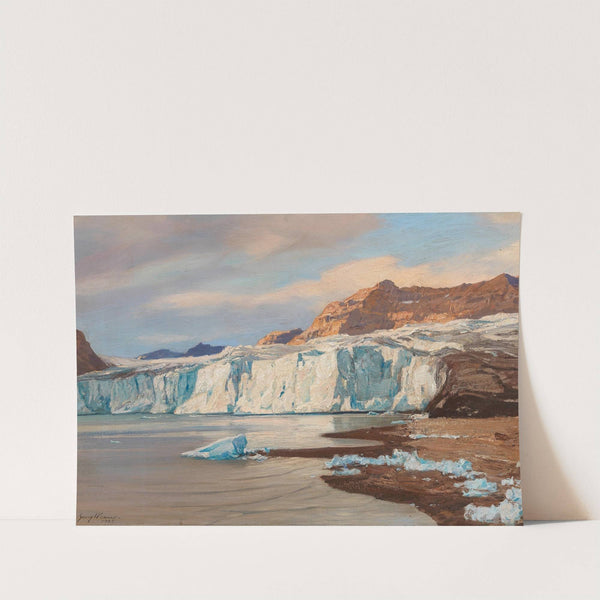 In der Tempelbai (vom Postgletscher) Spitzbergen by Georg Macco