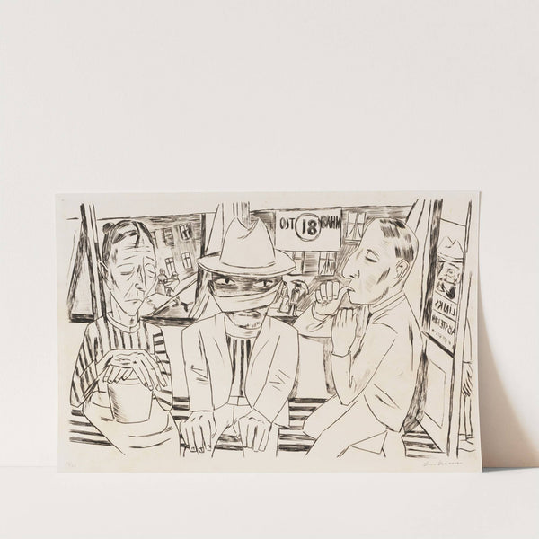 In der Trambahn (1922) by Max Beckmann