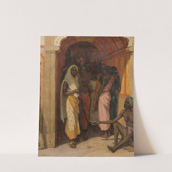 In Front of a Church by Tavík František Šimon