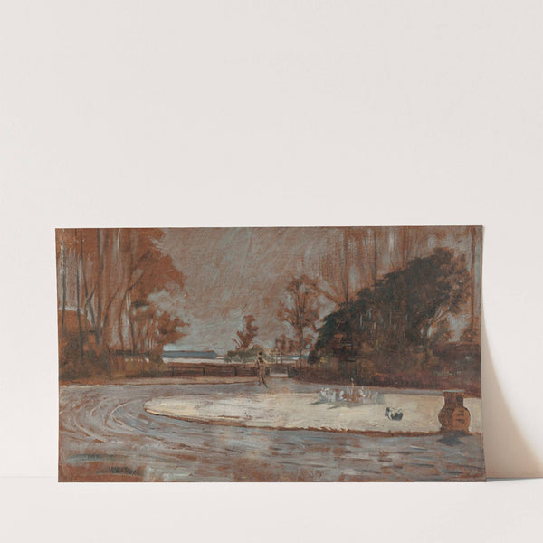 In front of a house in Wielgie (1915-1919) by Jacek Malczewski