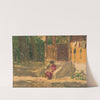 In front of a House by Jozef Teodor Mousson