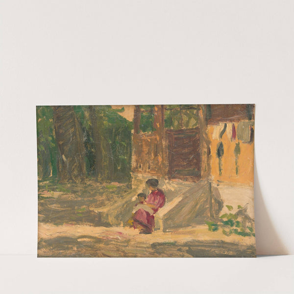 In front of a House by Jozef Teodor Mousson